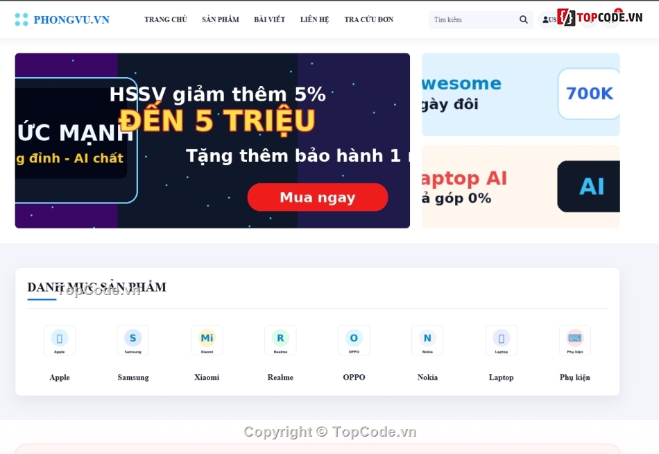Web bán máy tính,Web điện máy,điện máy